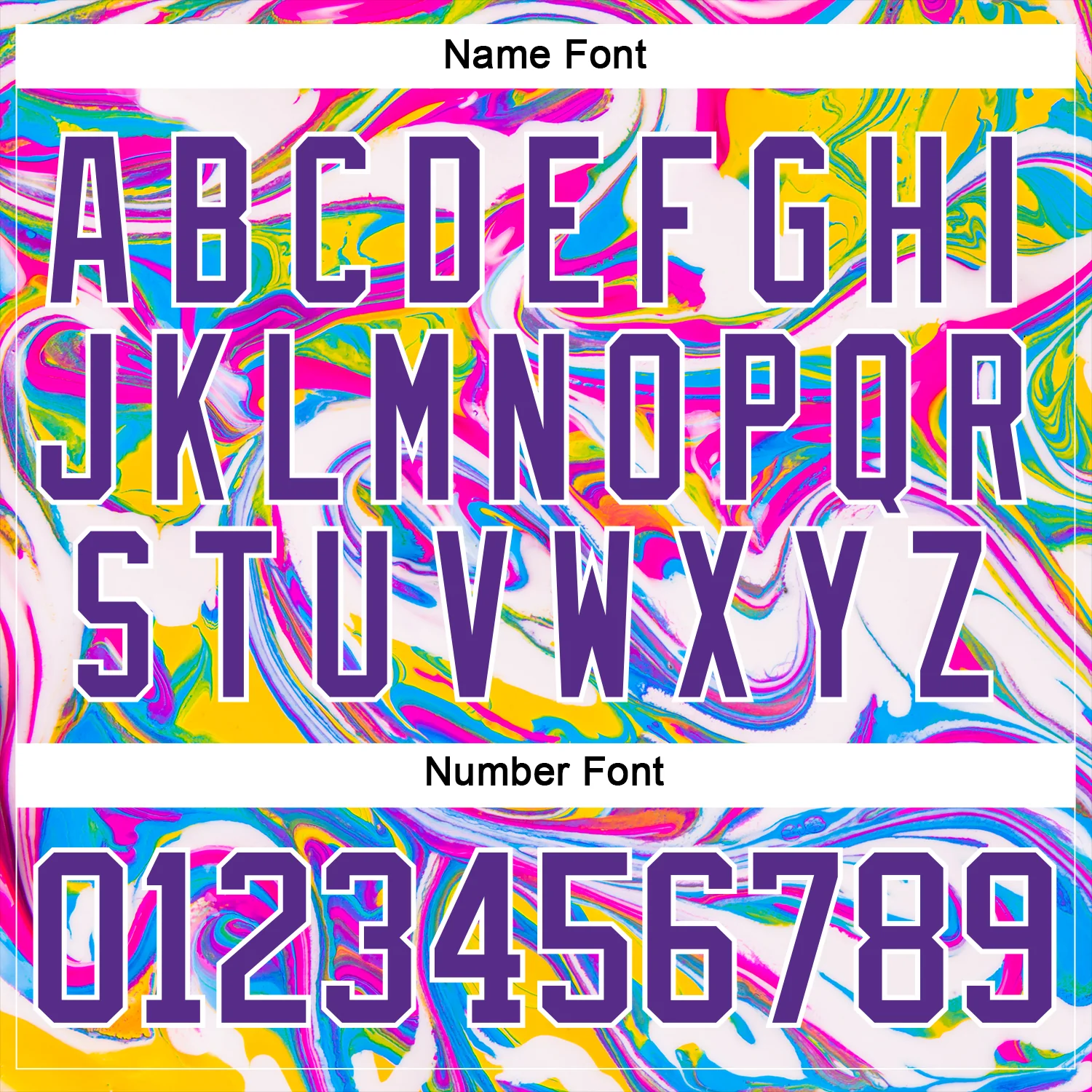 Custom White Purple Yellow Pink-Blue Trippy Psychedelic Fluid Hockey Lace Neck Jersey - Image 7